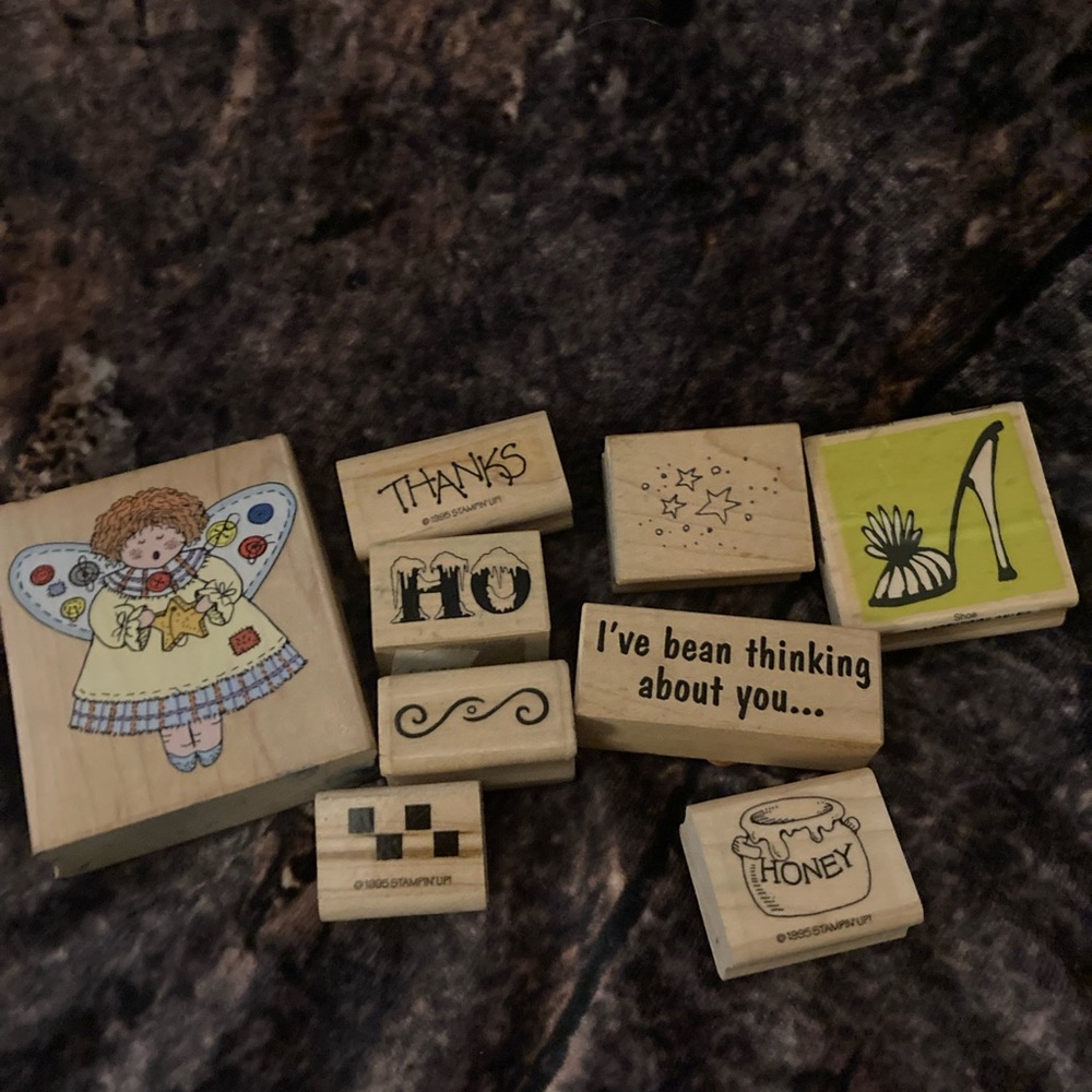 Vintage Ink stamp set of 9 assorted stamps